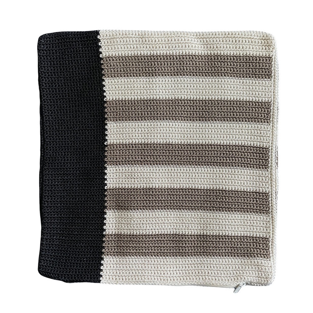 The Sak Home 18 x 18 Hand Crochet Pillow Cover